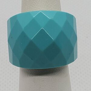 Steeltime Stainless Steel Blue & Gold Ring